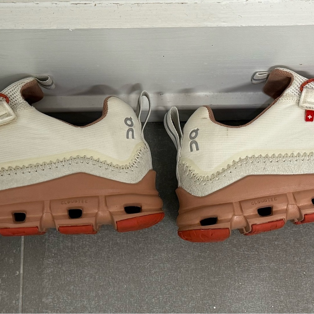 On Running Women's Sneakers in White and Rust - Picture 9 of 9